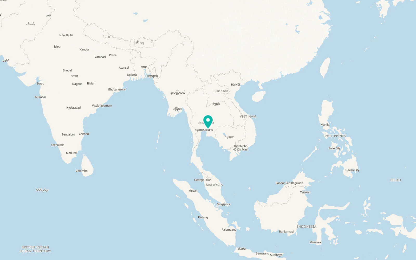 Map of Bang Khla