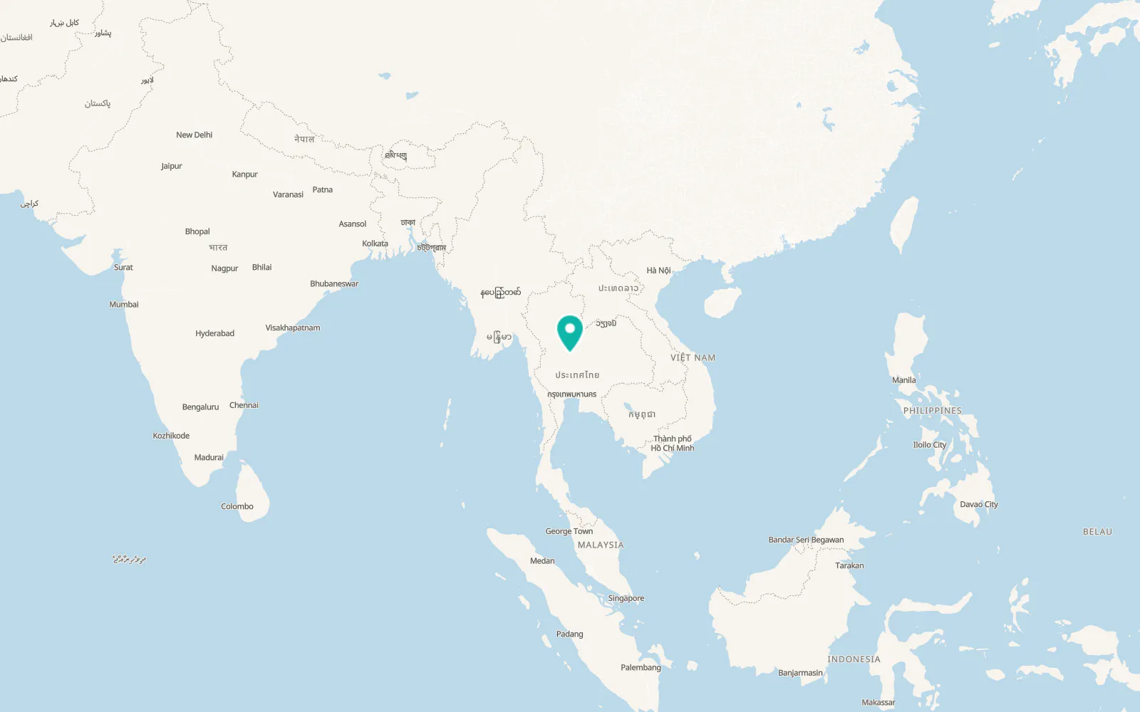 Map of Bang Mun Nak