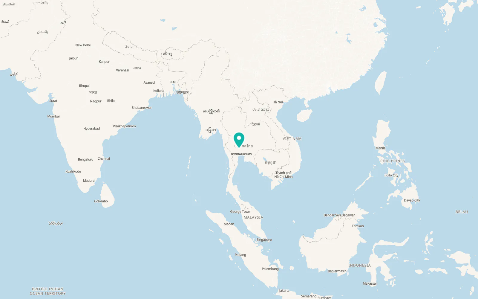 Map of Bang Pla Ma