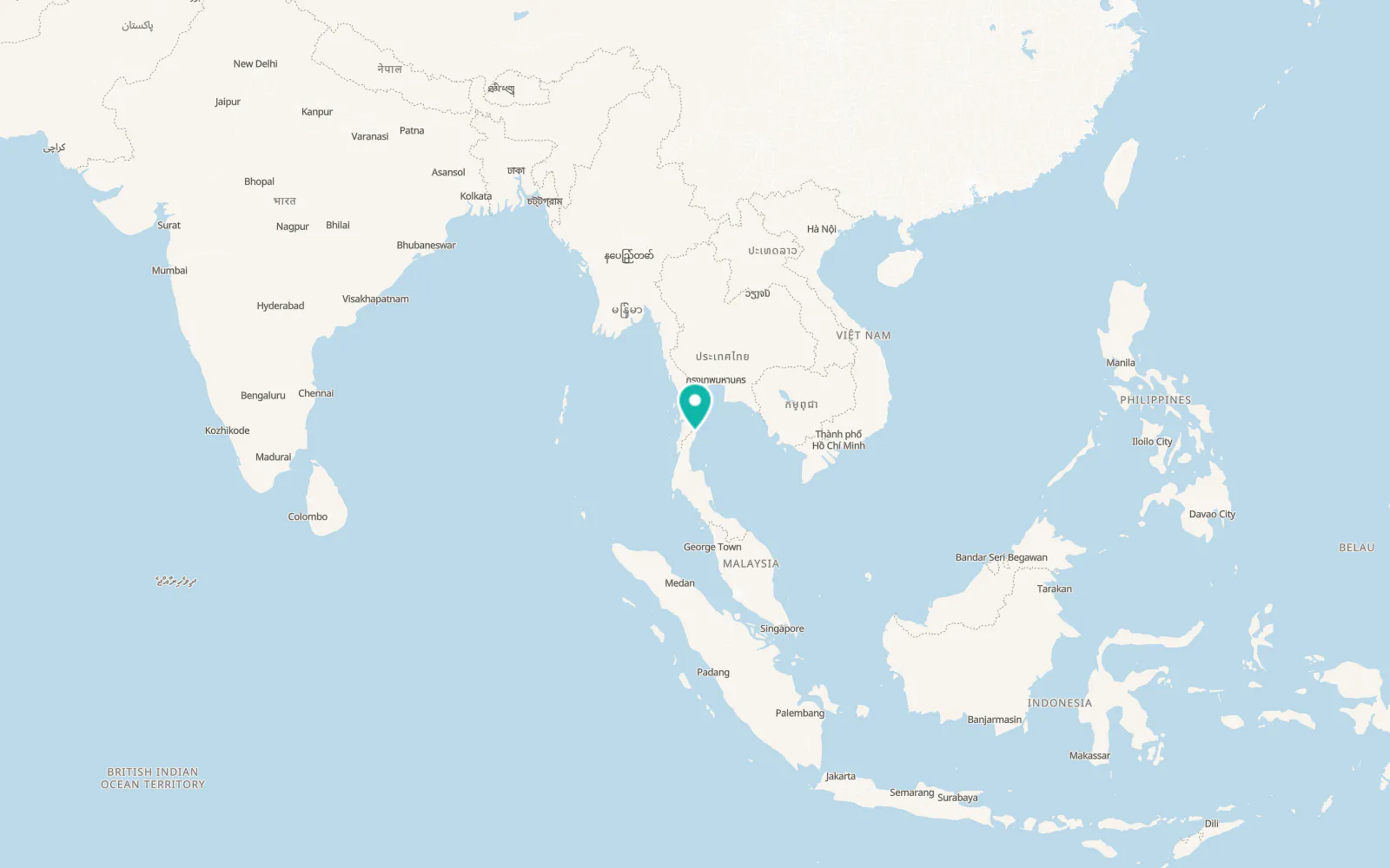 Map of Bang Saphan Noi