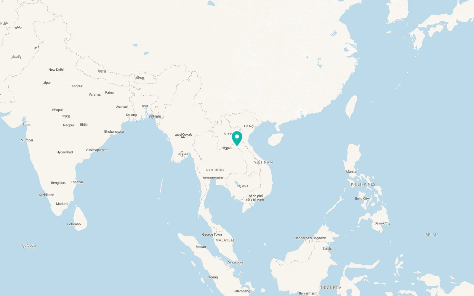 Map of Bueng Khong Long