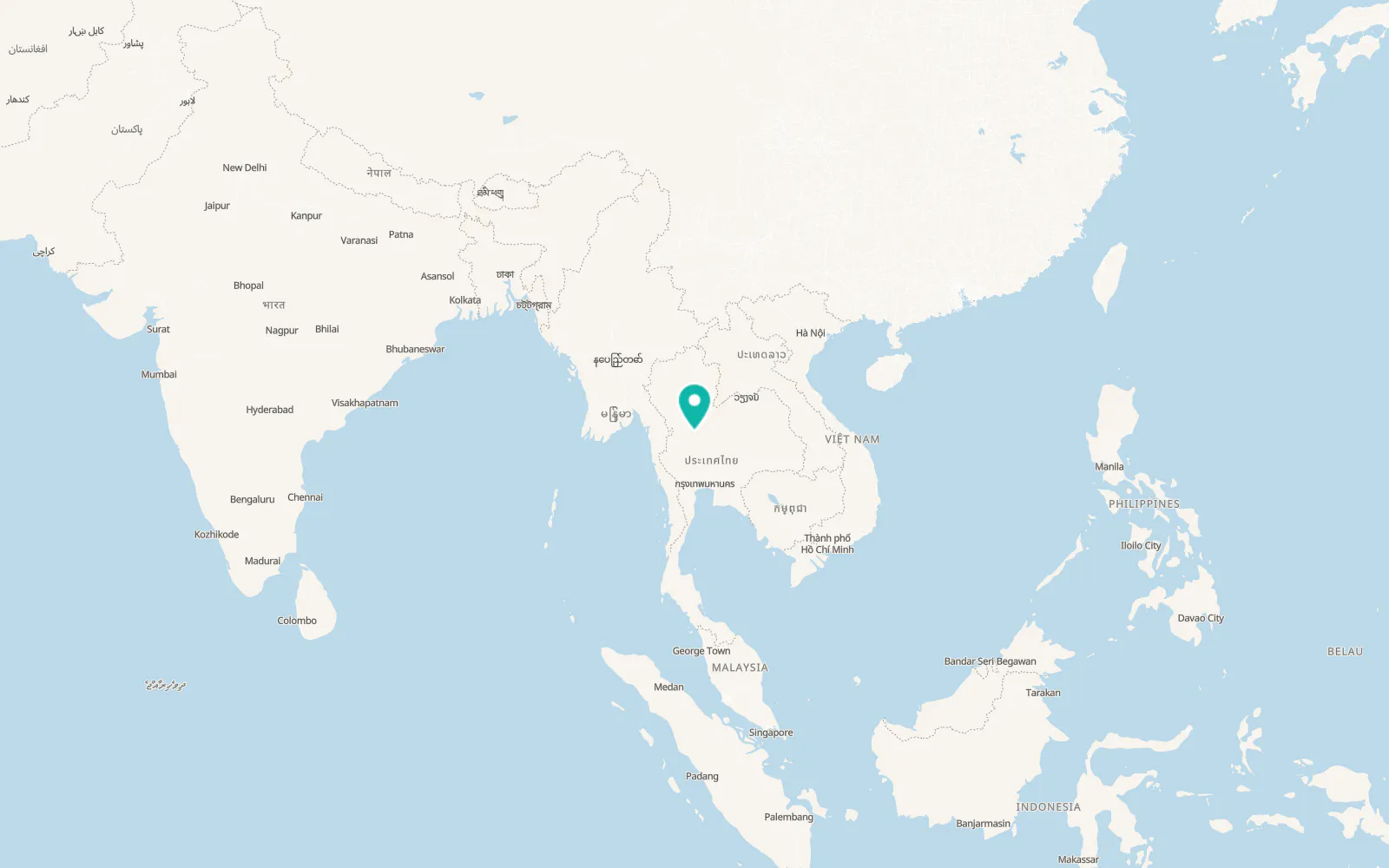 Map of Bueng Samakkhi