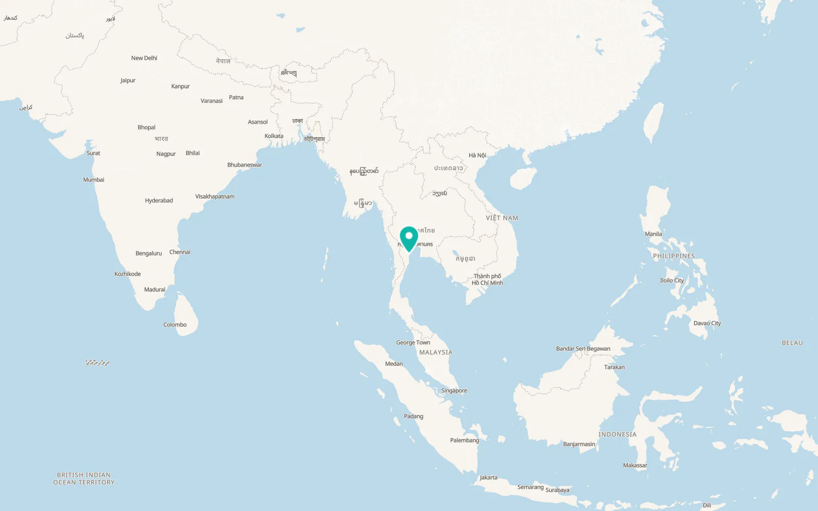 Map of Cha-am