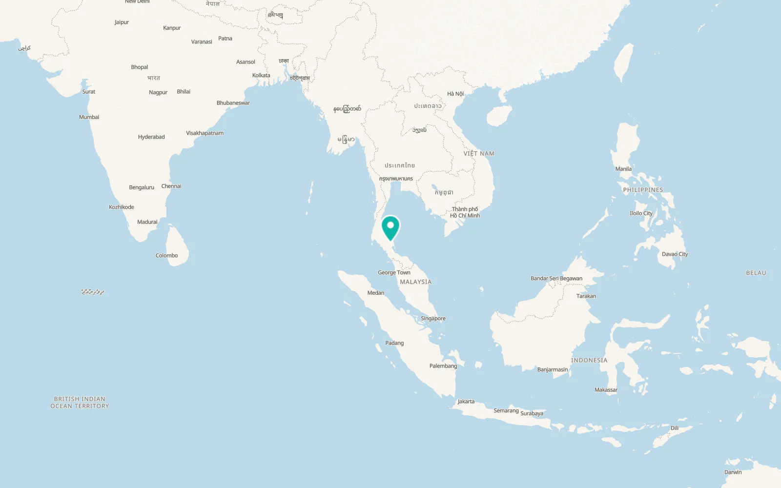 Map of Cha-uat