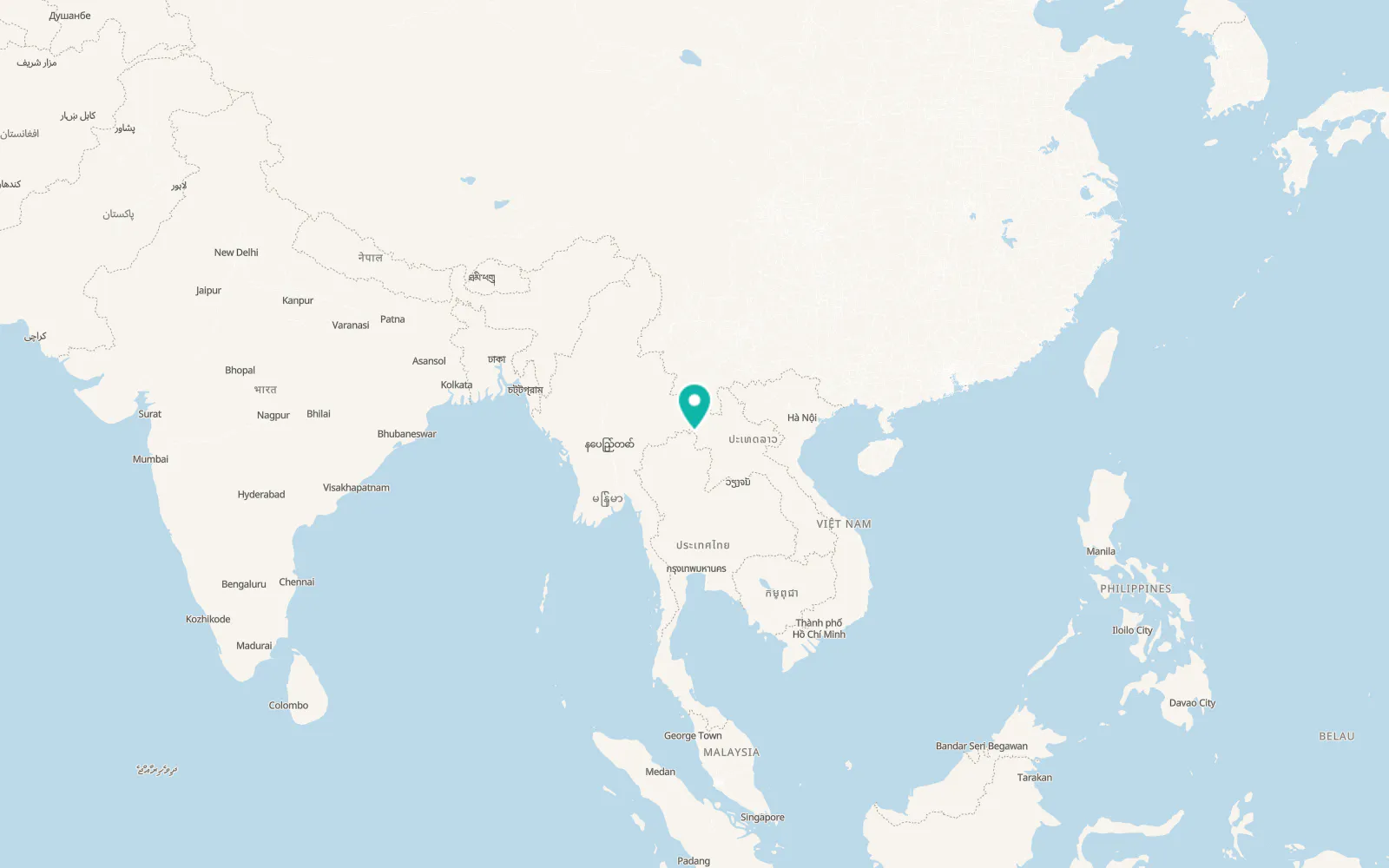 Map of Chiang Khong