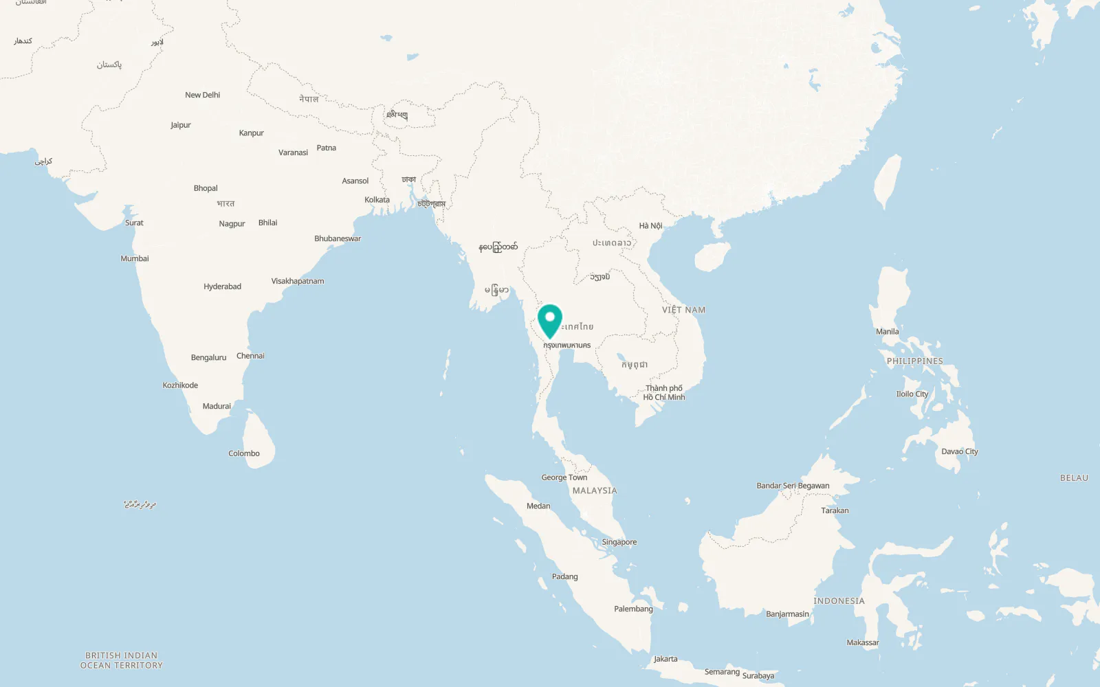Map of Dan Makham Tia
