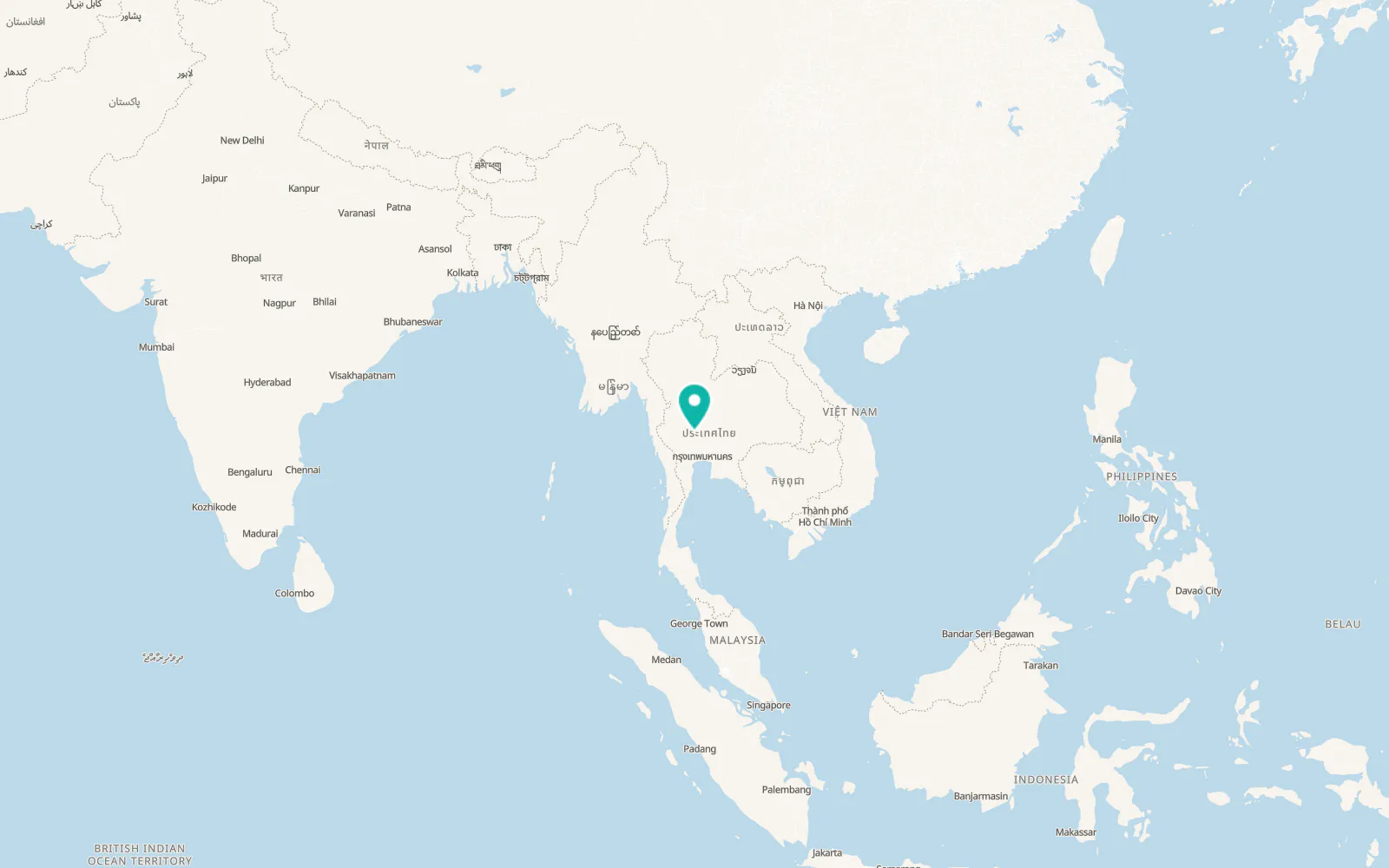 Map of Doem Bang Nang Buat