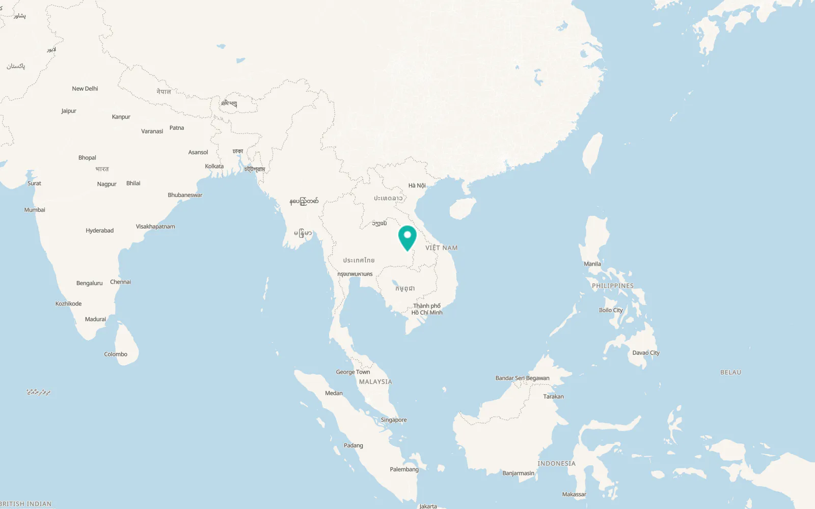 Map of Don Mot Daeng