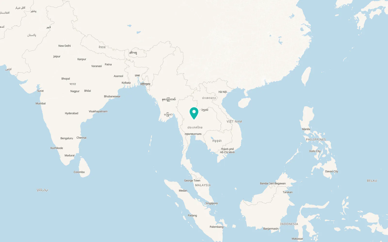 Map of Dong Charoen