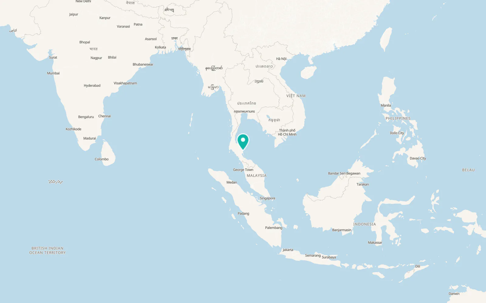Map of Hua Sai