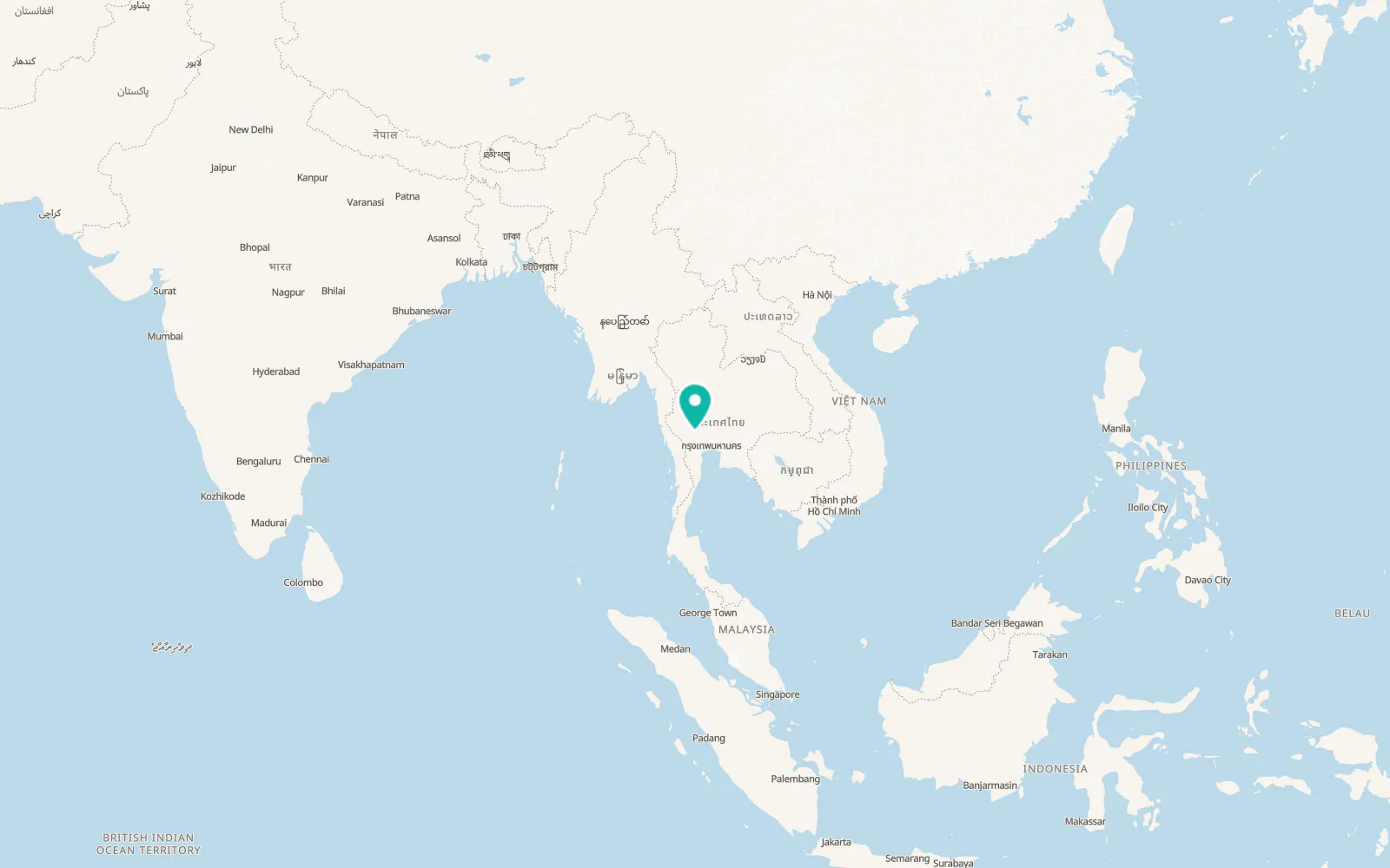 Map of Huai Krachao