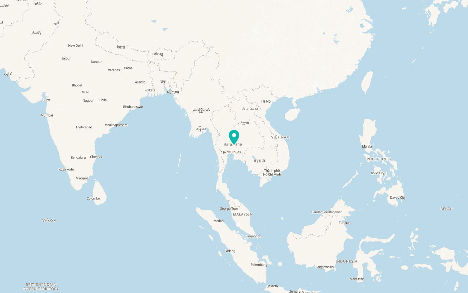 Map of Kaeng Khoi