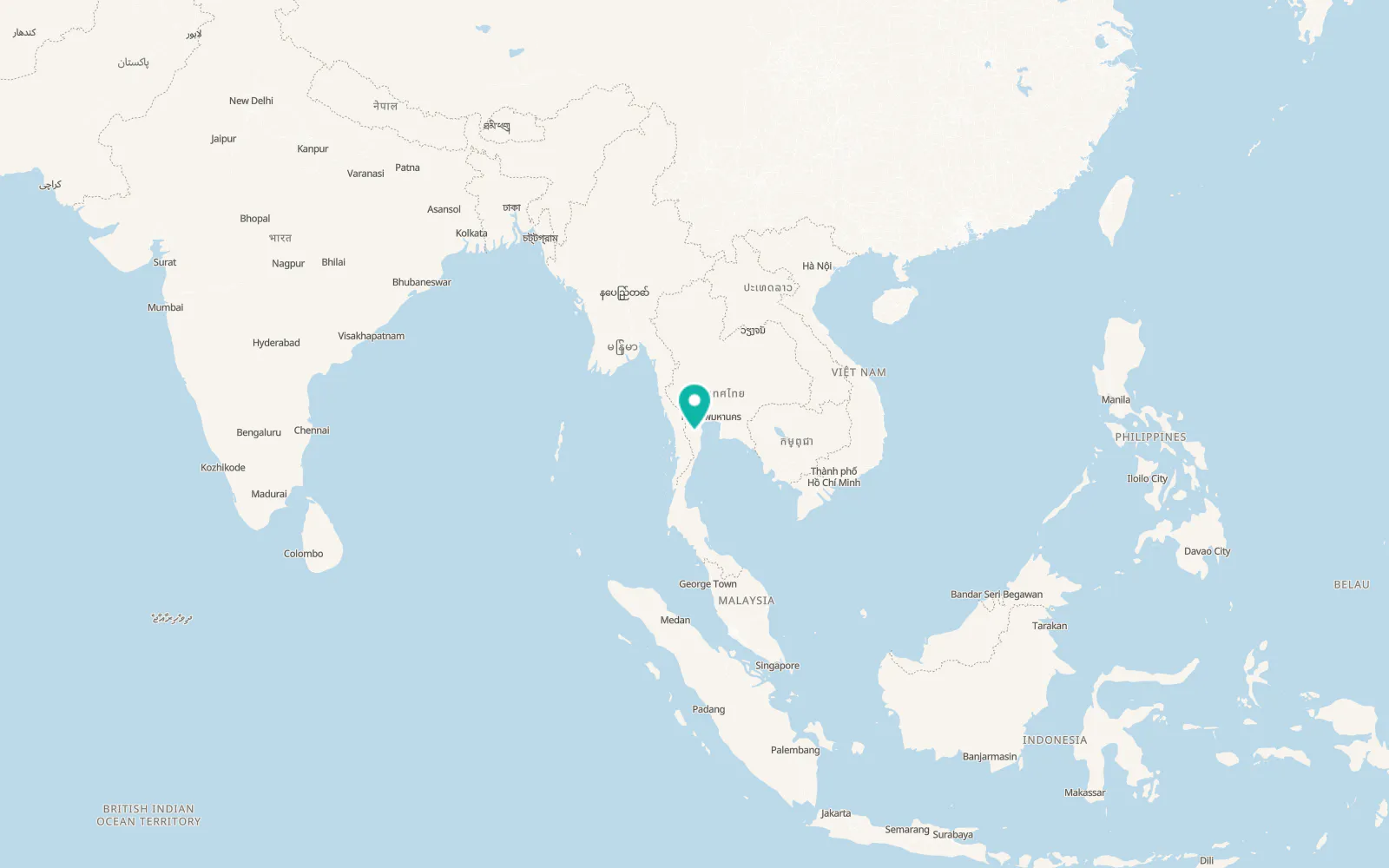 Map of Kaeng Krachan