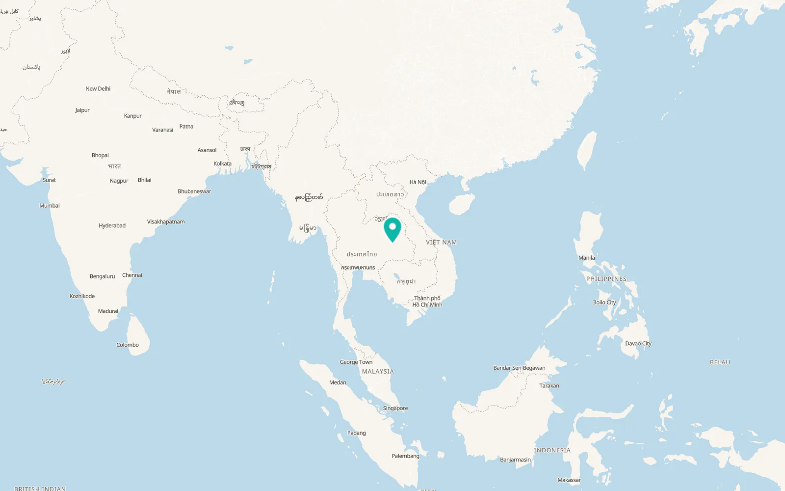 Map of Kaset Wisai