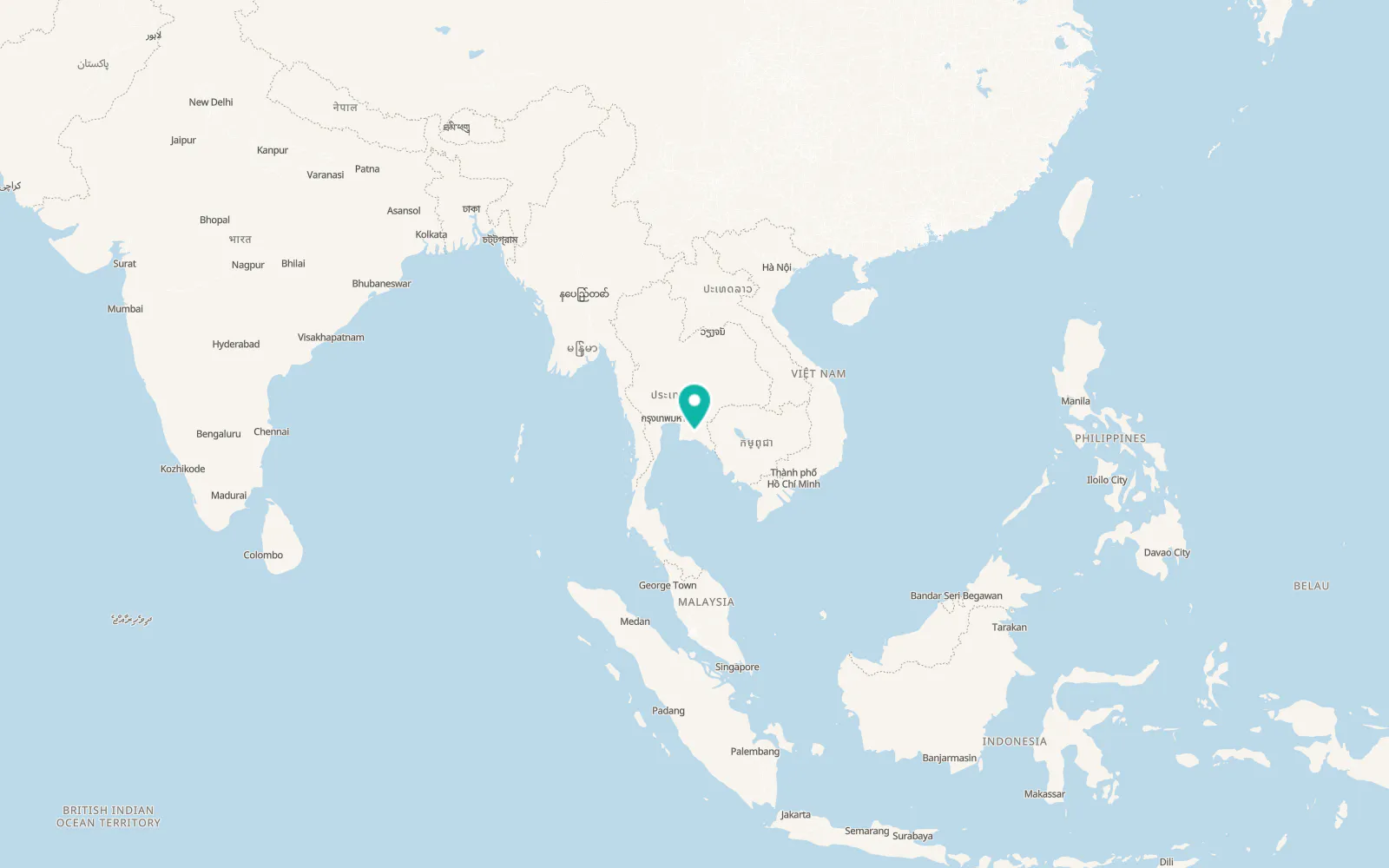 Map of Khao Chamao