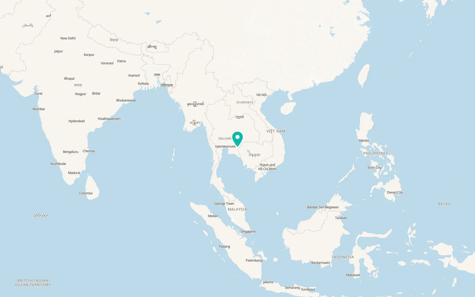 Map of Khlong Hat