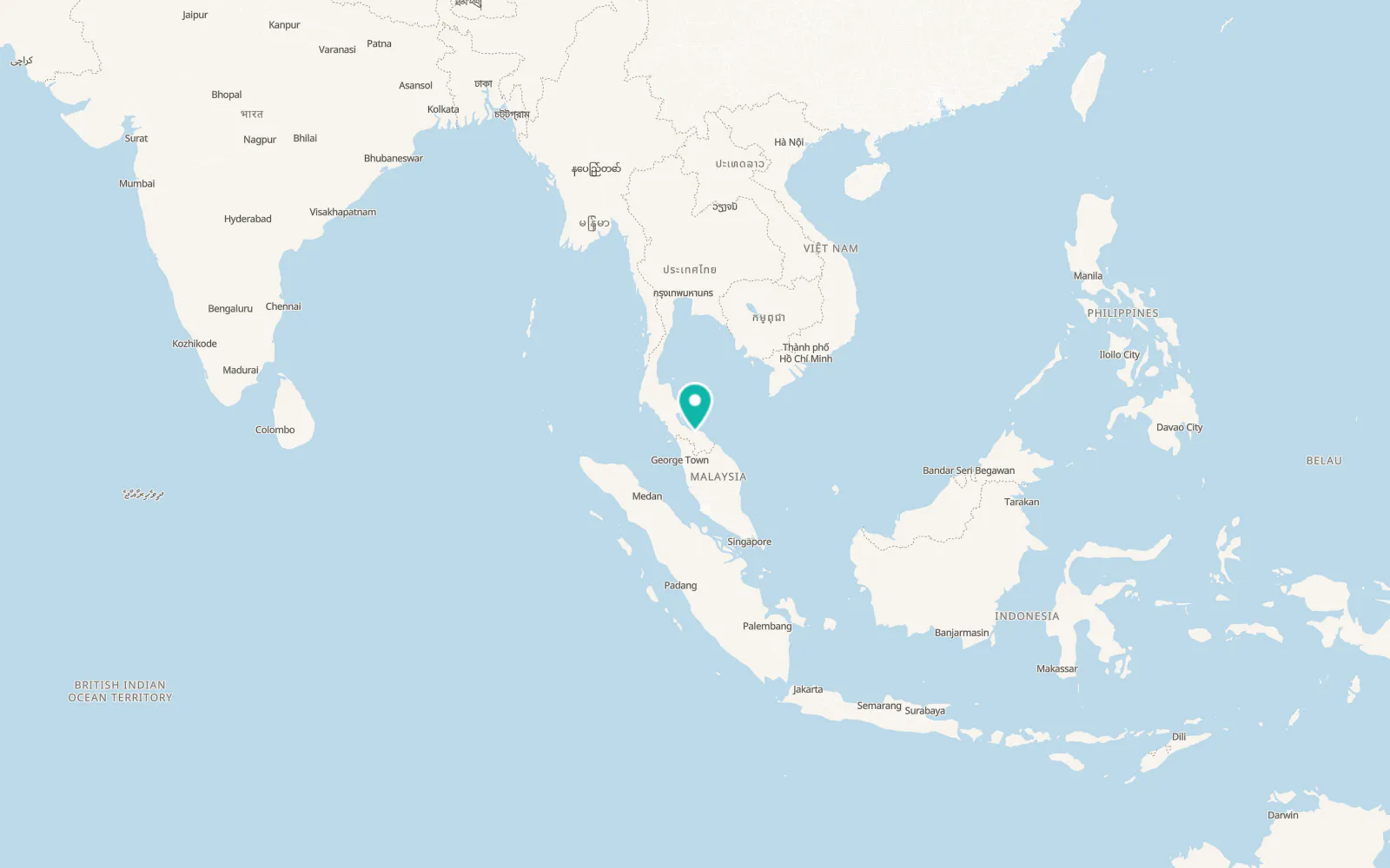 Map of Khok Pho