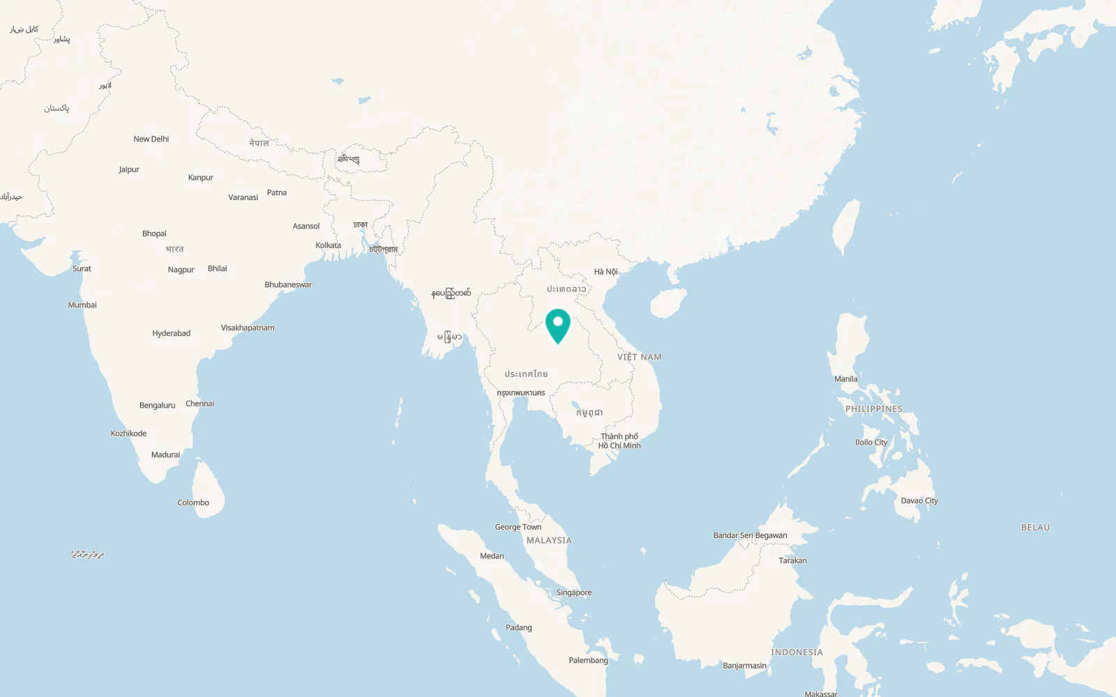 Map of Khon Kaen