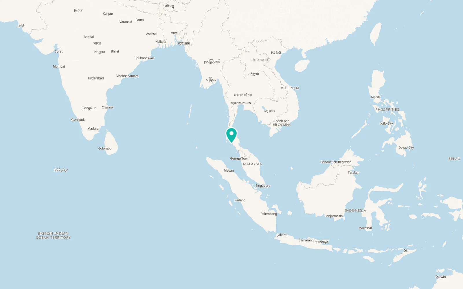 Map of Ko Lanta