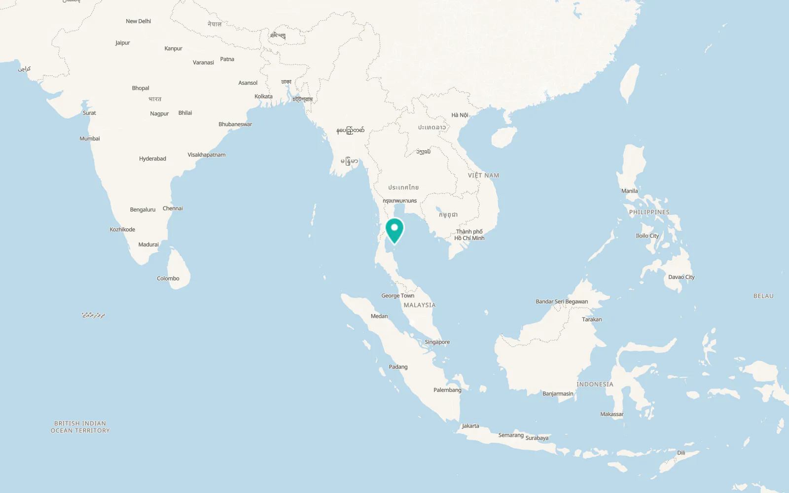 Map of Ko Pha Ngan