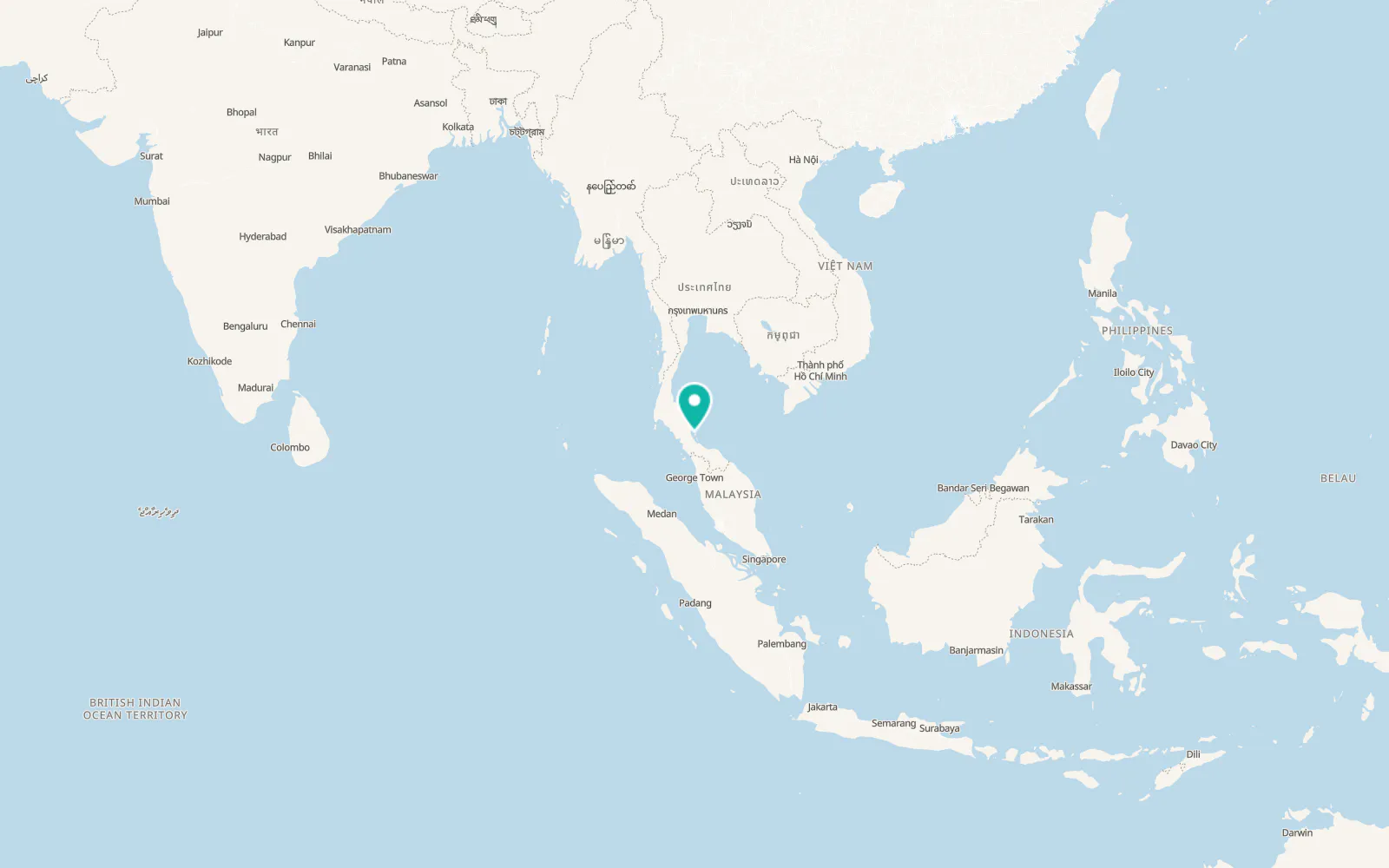 Map of Krasae Sin
