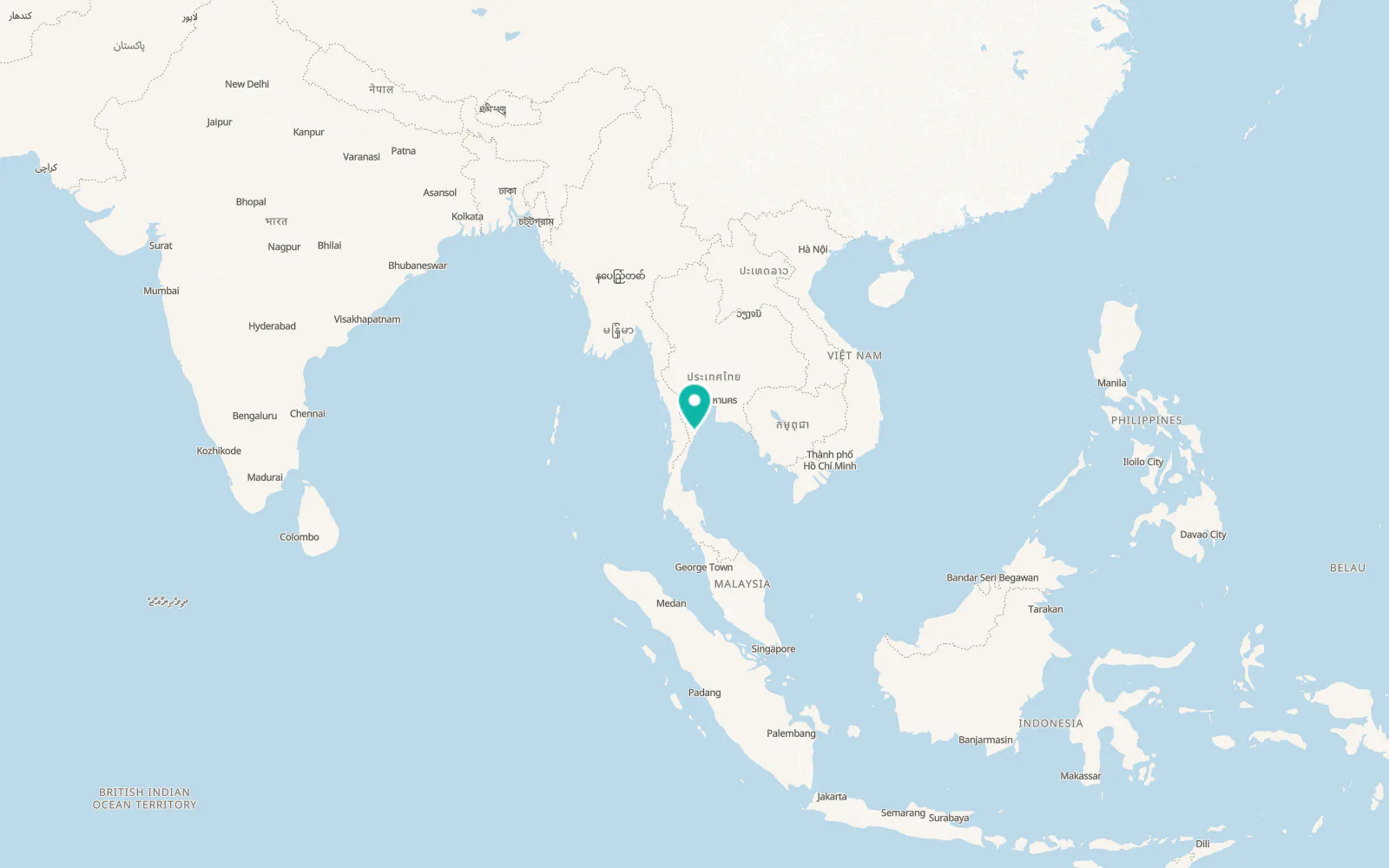 Map of Kui Buri
