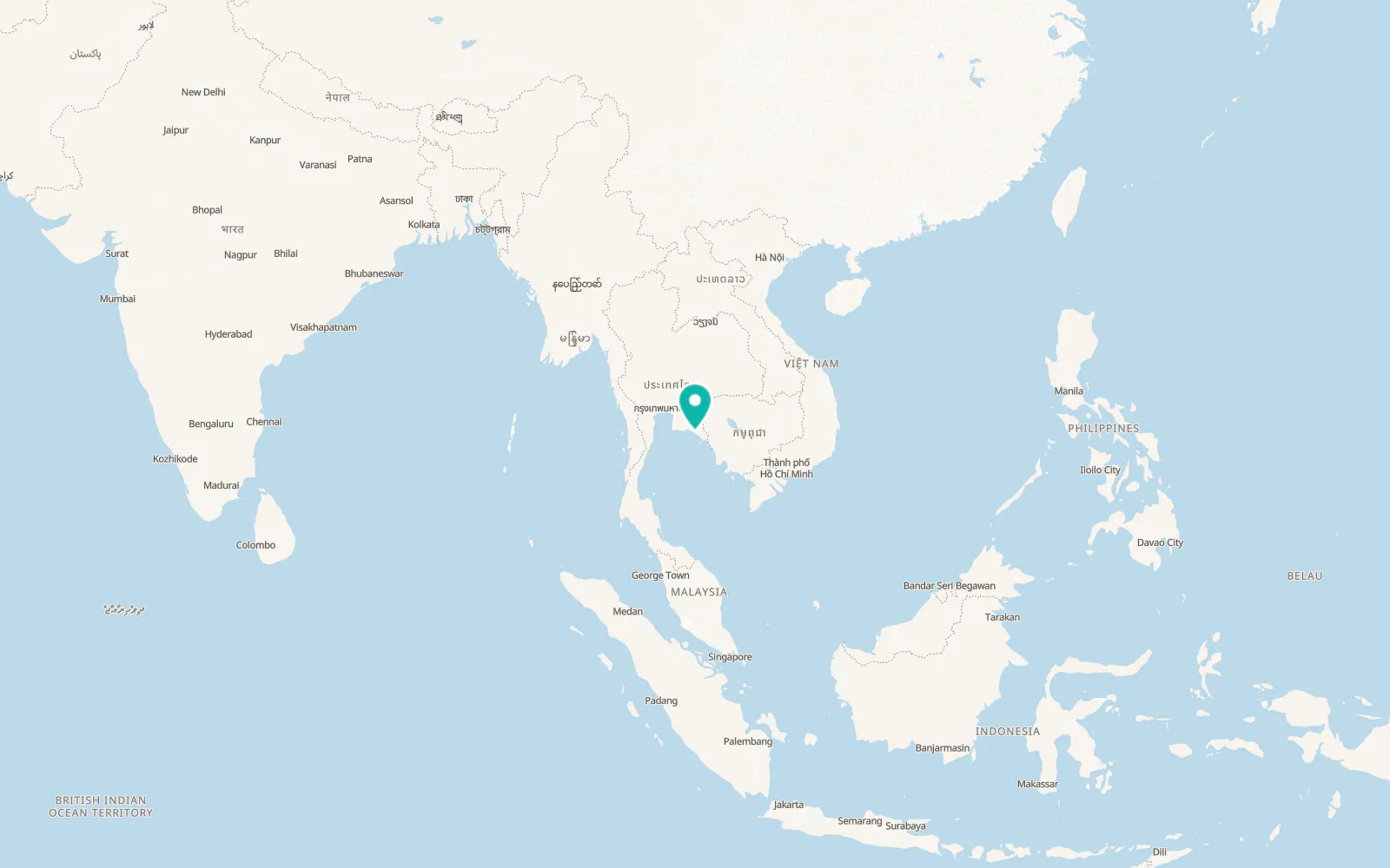 Map of Laem Sing