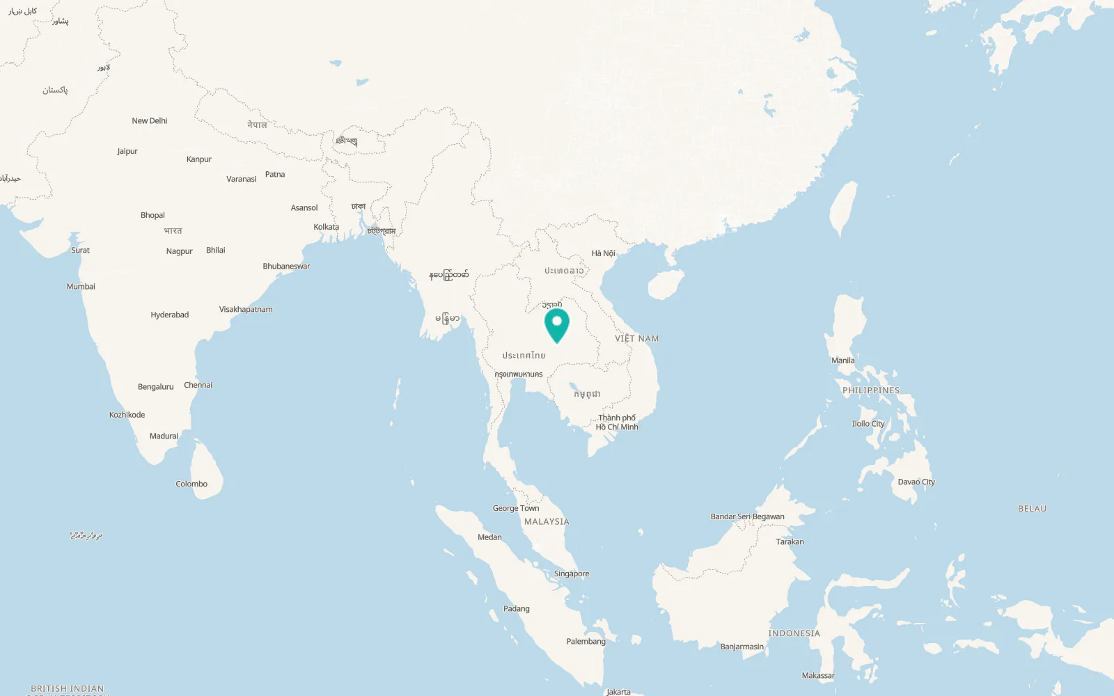 Map of Lam Thamen Chai