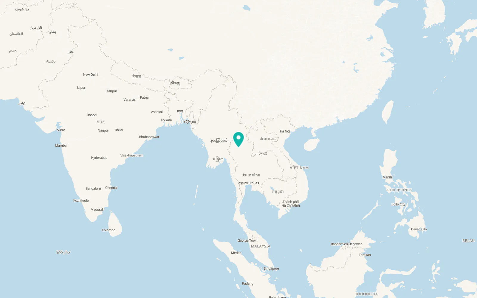 Map of Lamphun