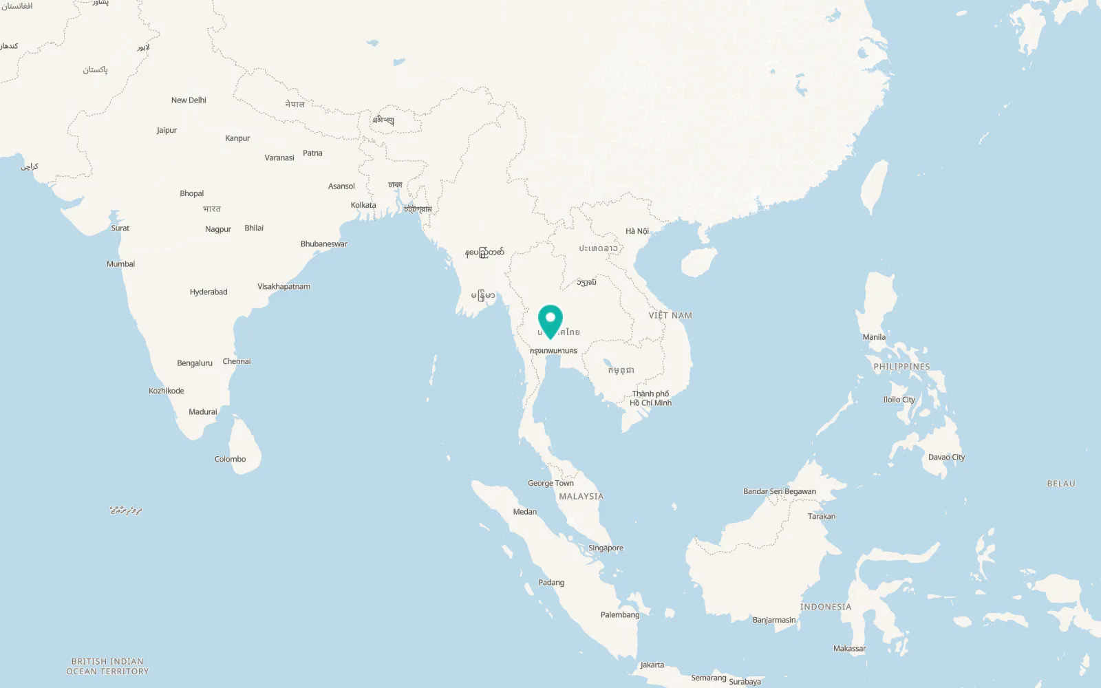 Map of Lat Bua Luang