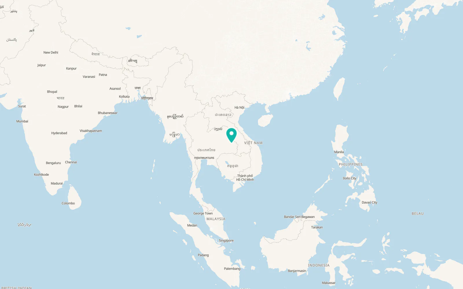 Map of Lue Amnat