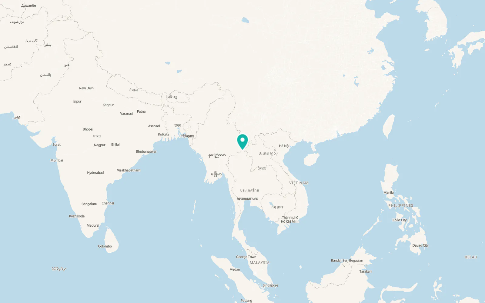 Map of Mae Fa Luang