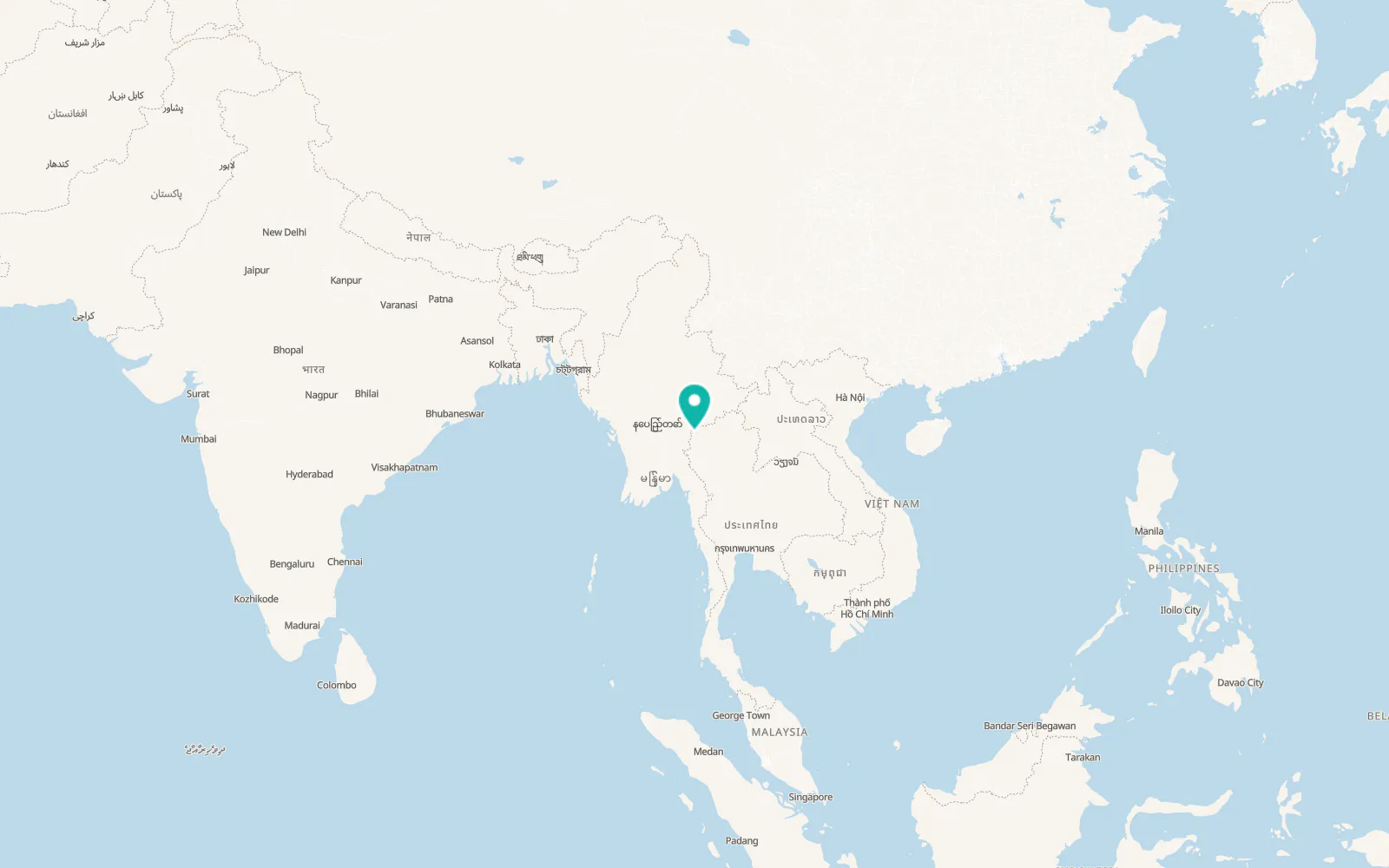 Map of Mae Hong Son