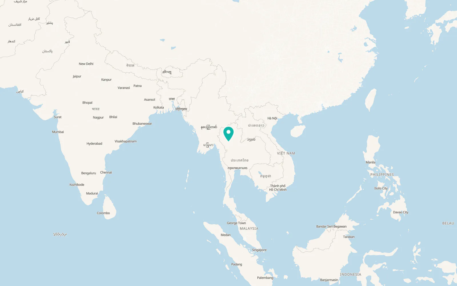 Map of Mae Phrik