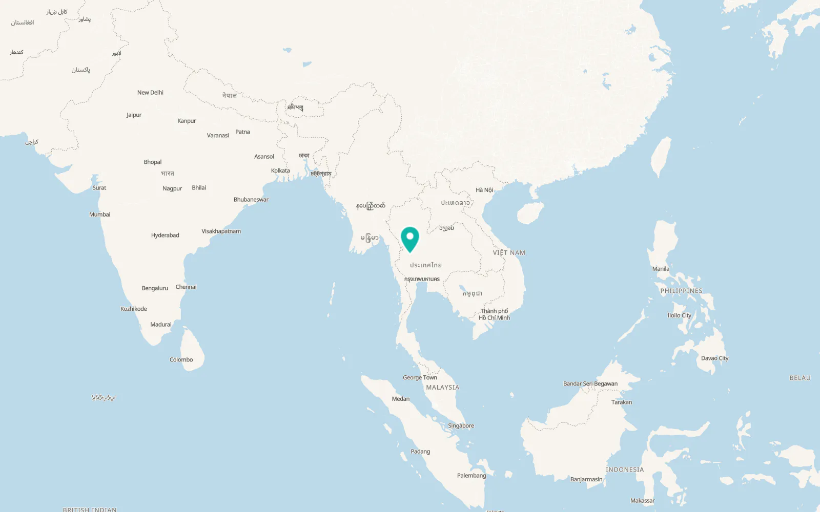 Map of Mae Poen