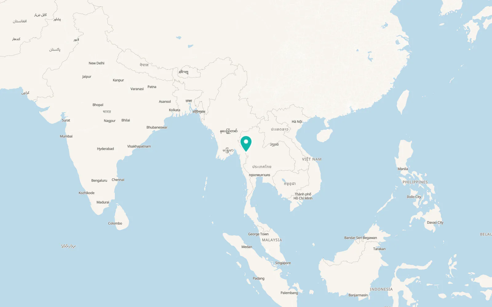 Map of Mae Sot