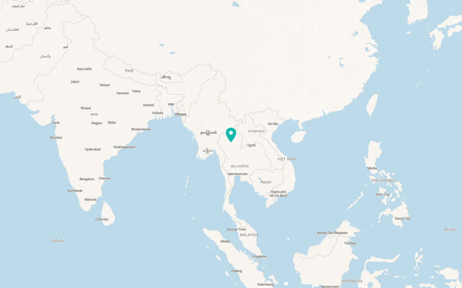 Map of Mae Tha