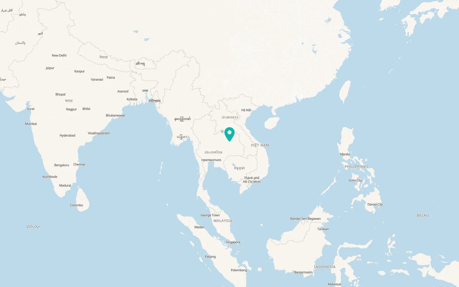 Map of Maha Sarakham