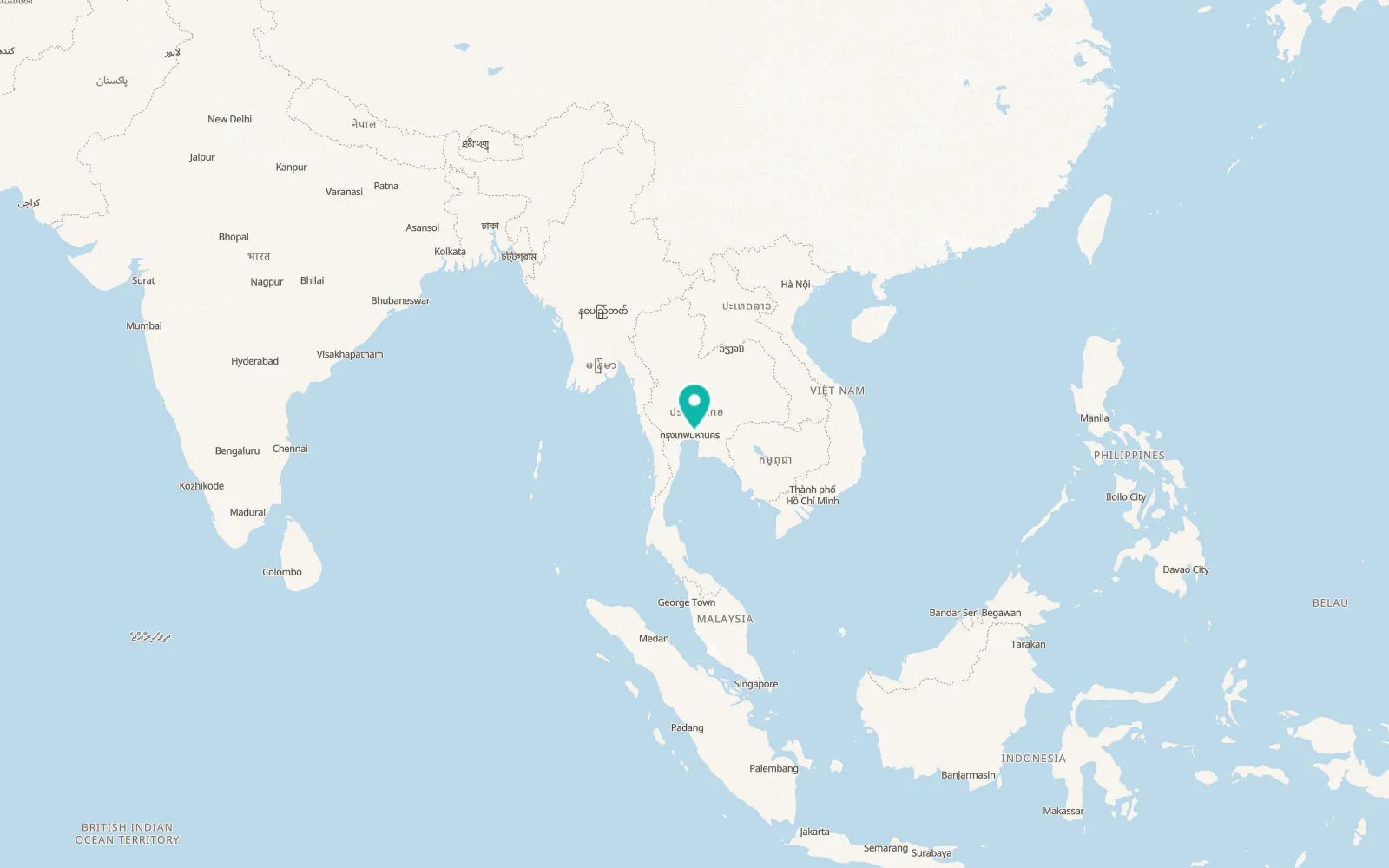Map of Min Buri