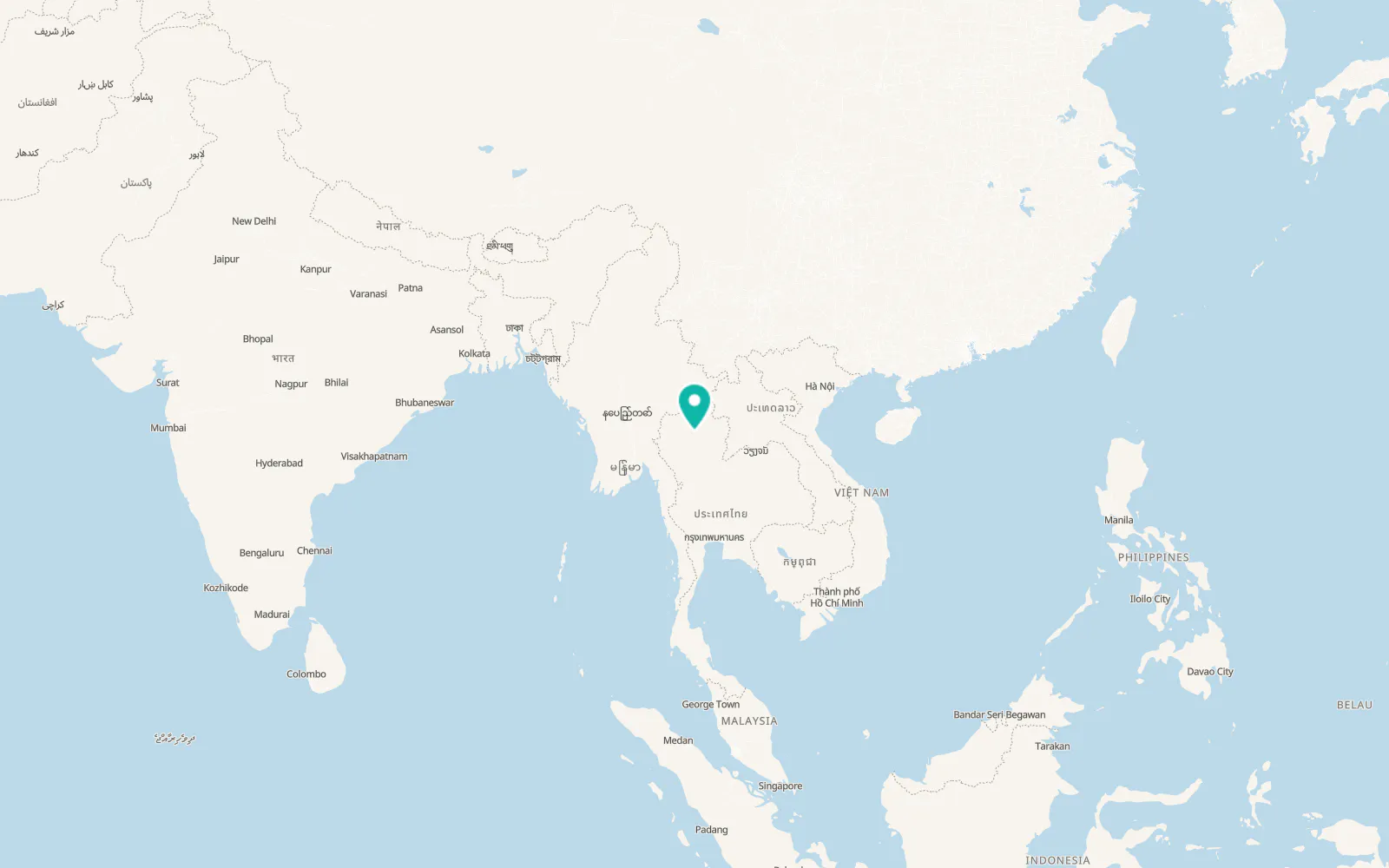 Map of Mueang Pan