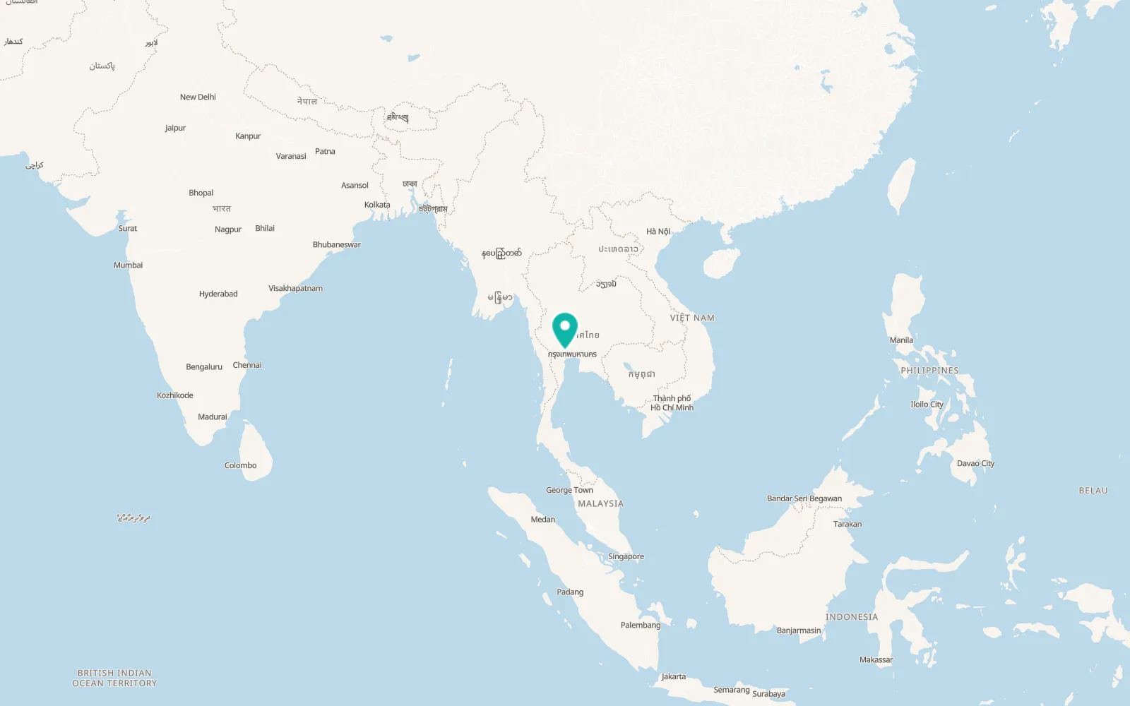 Map of Nakhon Pathom