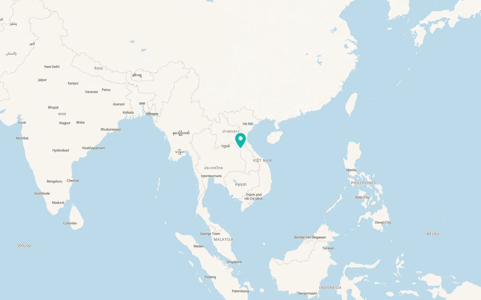 Map of Nakhon Phanom