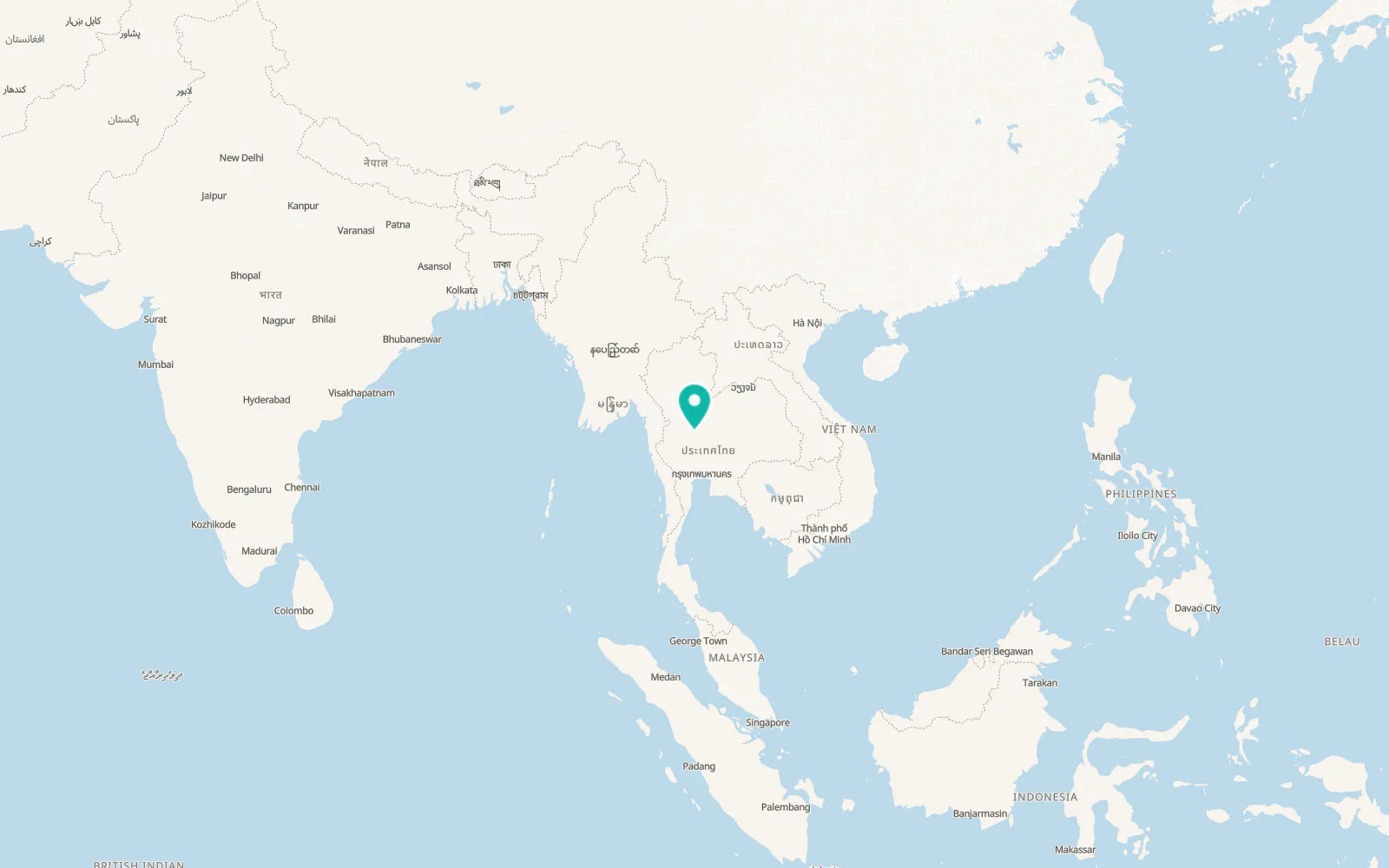 Map of Nakhon Sawan