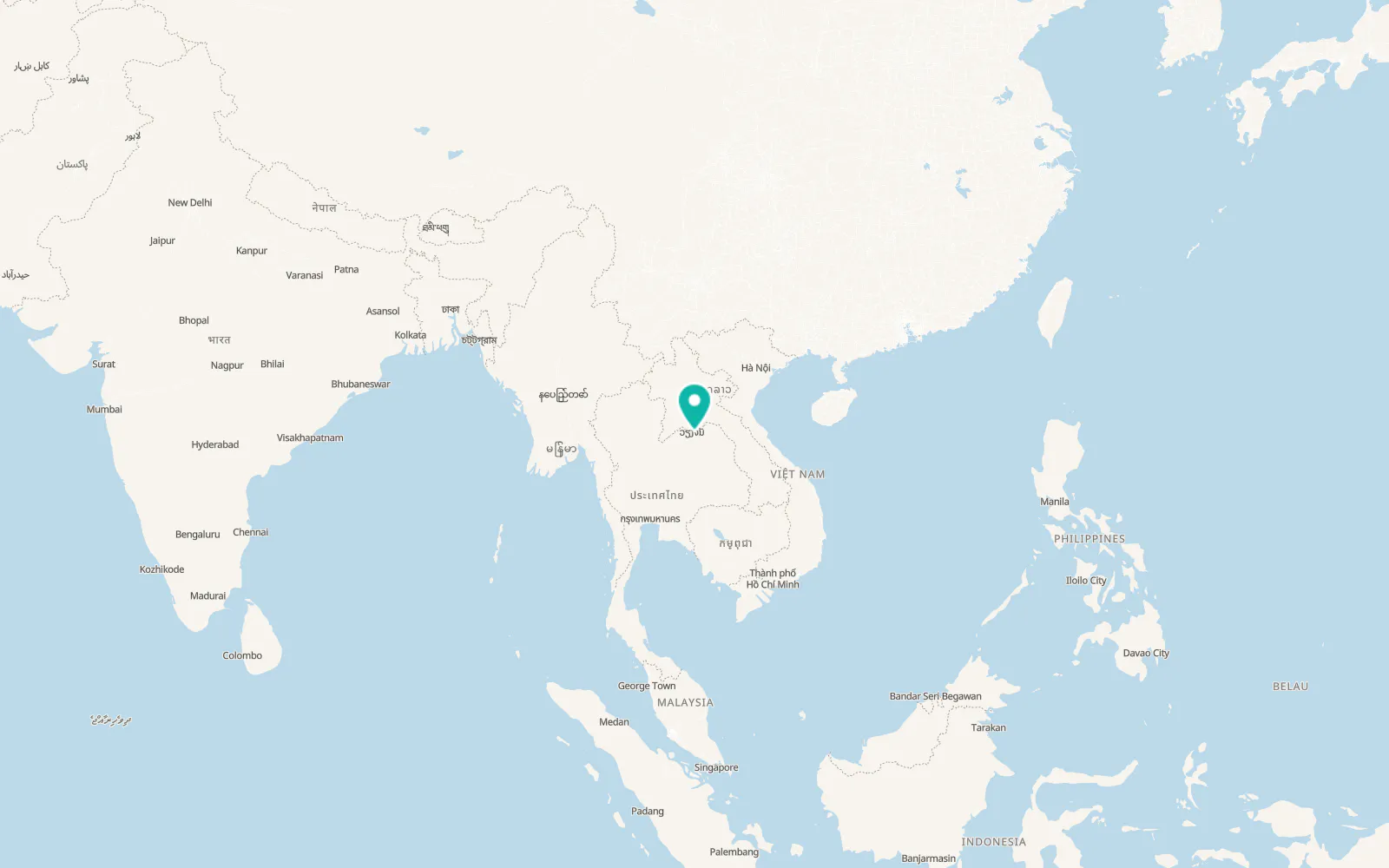 Map of Nong Khai