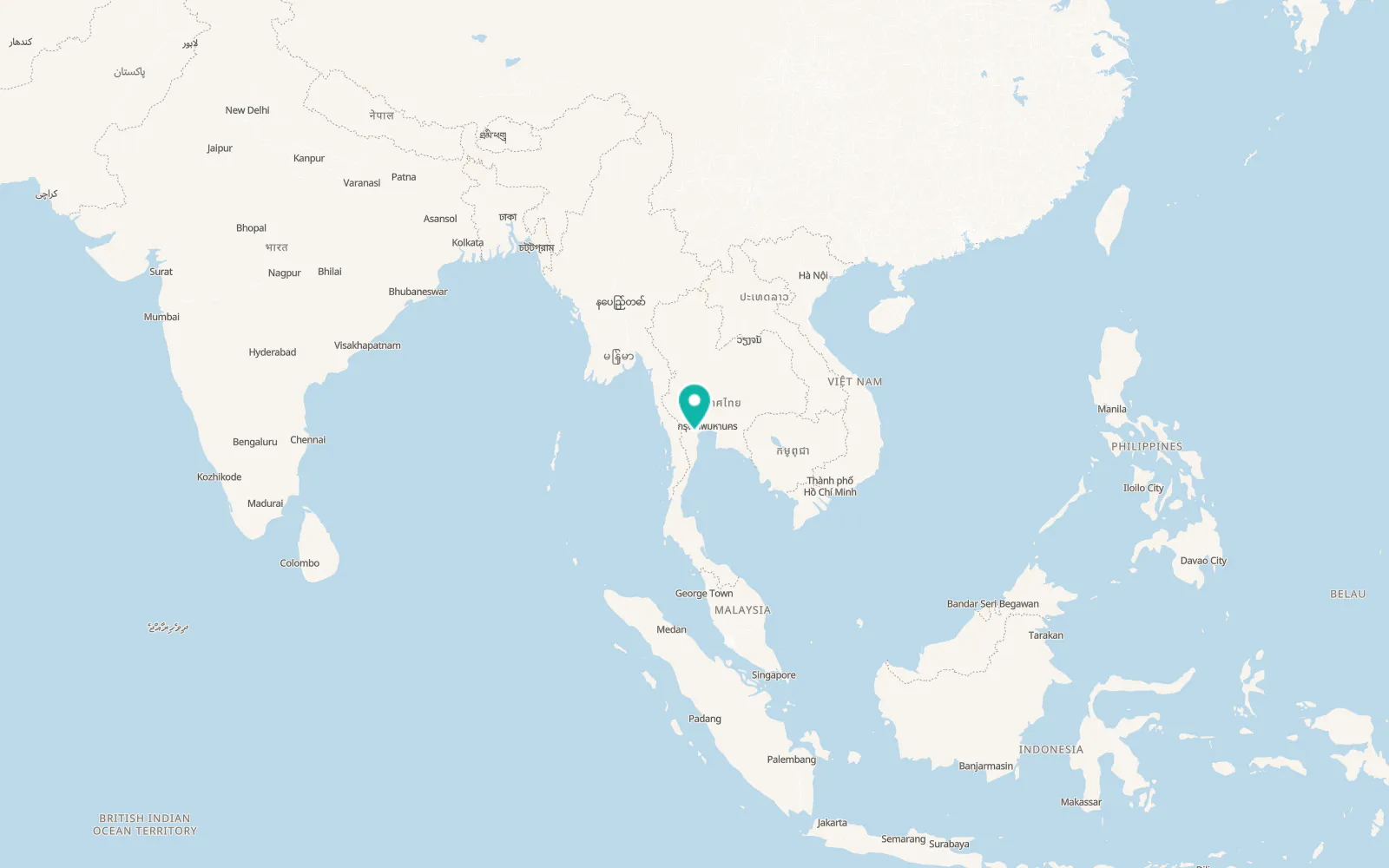 Map of Pak Tho