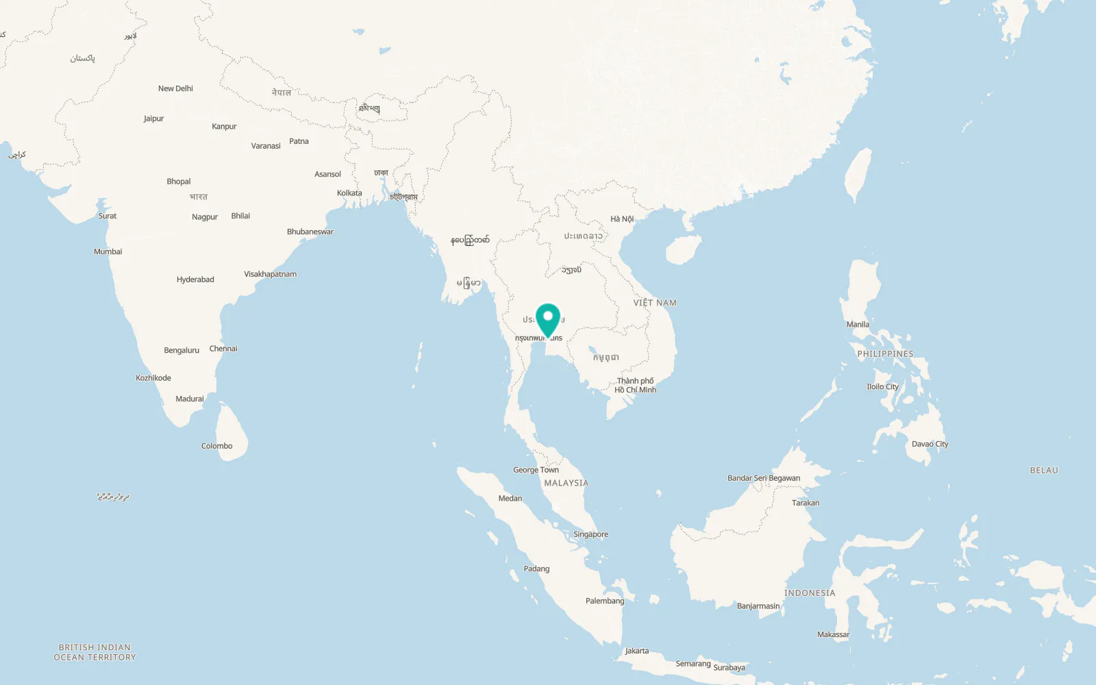 Map of Phan Thong