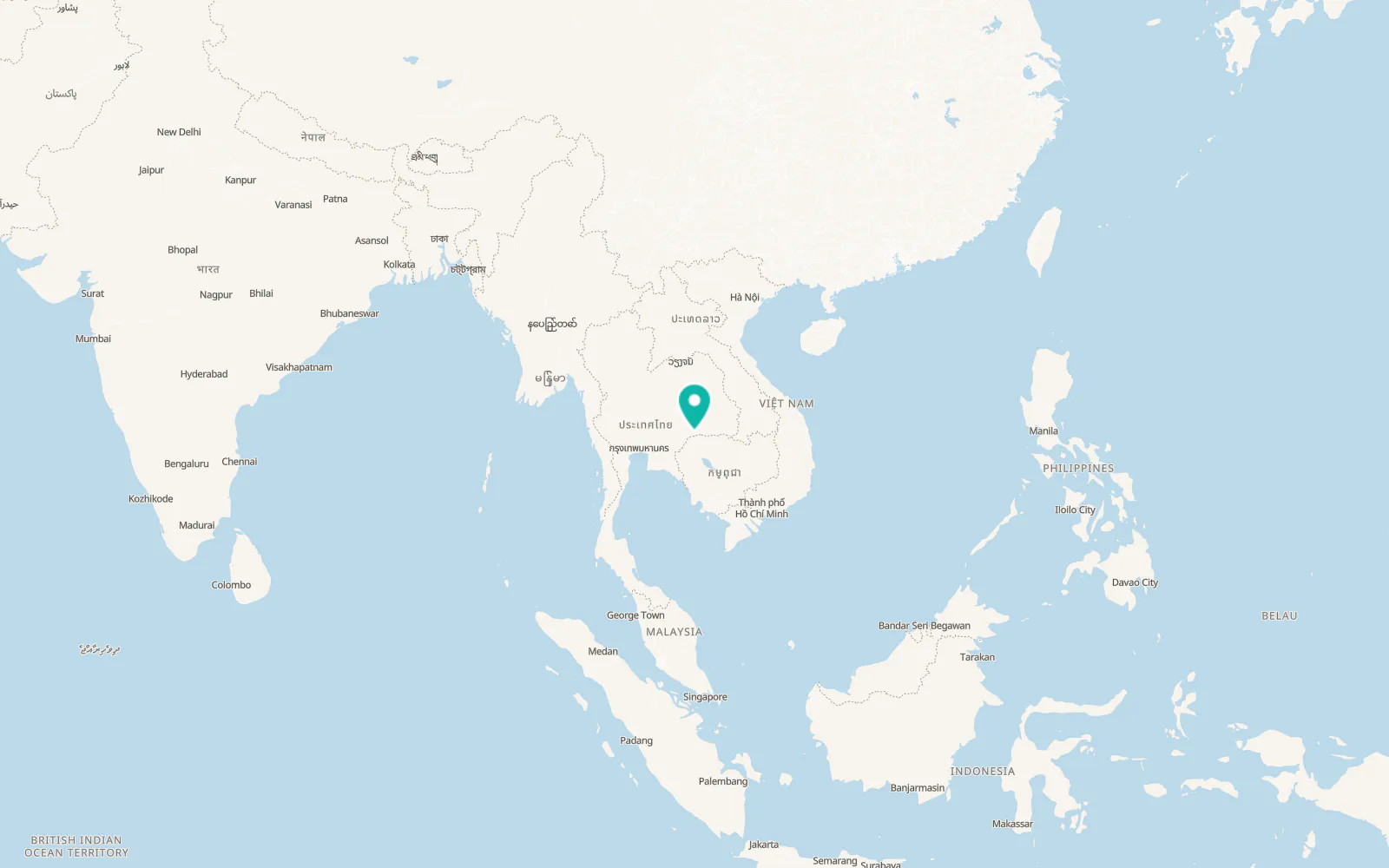 Map of Phanom Dong Rak