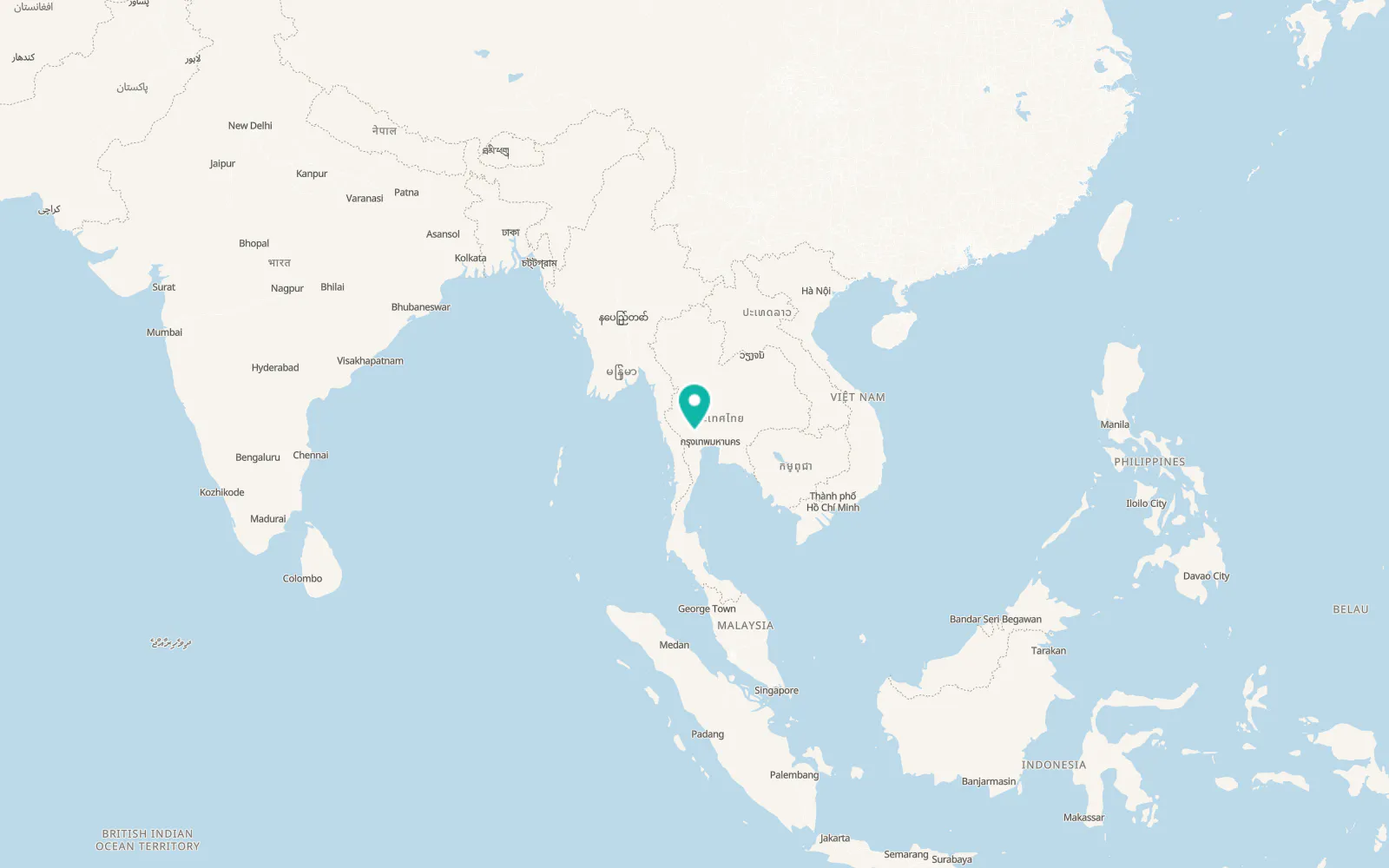 Map of Phanom Thuan