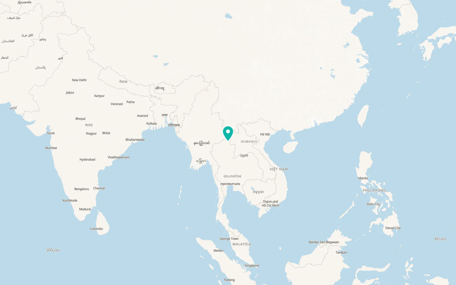 Map of Phaya Mengrai