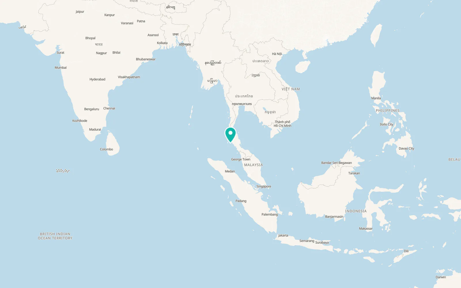 Map of Phi Phi Don